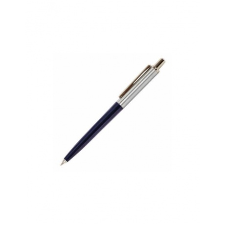 Ручка бизнес-класса шариковая BRAUBERG Soprano, СИНЯЯ, корпус серебристый с черным, линия письма 0,5 мм, 143484 - фото 2