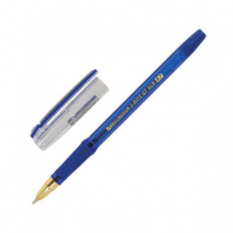 Ручка шариковая Brauberg i-Rite GT GLD 0,7 мм (143302) корпус Toned Blue, стержень Blue (24 шт/уп) - фото 1