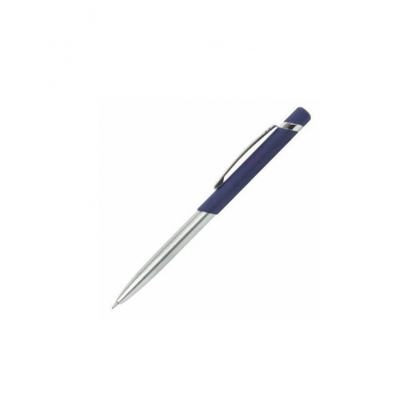 Ручка бизнес-класса шариковая BRAUBERG Ottava, СИНЯЯ, корпус серебристый с синим, линия письма 0,5 мм, 143487 - фото 2