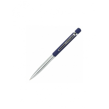 Ручка бизнес-класса шариковая BRAUBERG Ottava, СИНЯЯ, корпус серебристый с синим, линия письма 0,5 мм, 143487 - фото 6