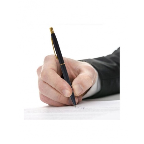 Ручка бизнес-класса шариковая BRAUBERG Brioso, СИНЯЯ, корпус черный с золотистыми деталями, линия письма 0,5 мм, 143466 - фото 7