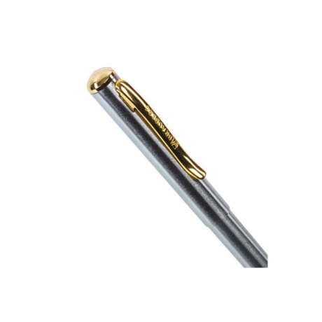 Ручка бизнес-класса шариковая BRAUBERG Maestro, СИНЯЯ, корпус серебристый с золотистым, линия псьма 0,5 мм, 143468 - фото 4