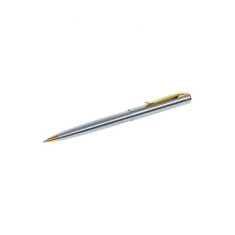 Ручка бизнес-класса шариковая BRAUBERG Maestro, СИНЯЯ, корпус серебристый с золотистым, линия псьма 0,5 мм, 143468 - фото 6