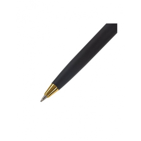 Ручка бизнес-класса шариковая BRAUBERG Maestro, СИНЯЯ, корпус черный с золотистым, линия письма 0,5 мм, 143470 - фото 4