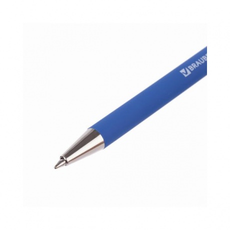 Ручка шариковая Brauberg Capital-X (BP253) синяя, корпус синий (50 шт. в уп-ке) - фото 4