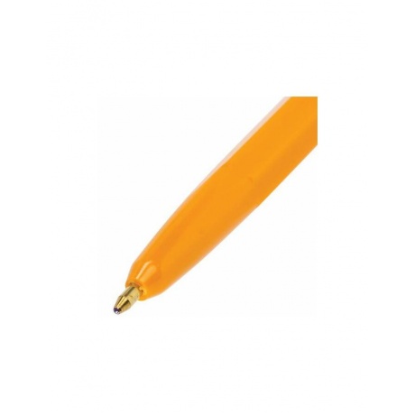 Ручка шариковая BRAUBERG &quot;ORANGE Line&quot;, СИНЯЯ, корпус оранжевый, узел 1 мм, линия письма 0,5 мм, 143331 (100 шт.) - фото 4
