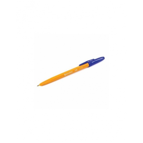 Ручка шариковая BRAUBERG &quot;ORANGE Line&quot;, СИНЯЯ, корпус оранжевый, узел 1 мм, линия письма 0,5 мм, 143331 (100 шт.) - фото 6