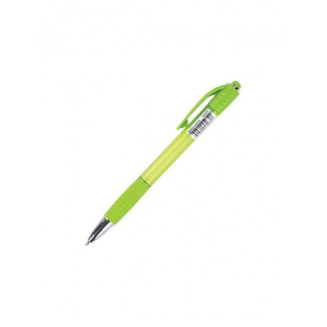 Ручка шариковая автоматическая с грипом BRAUBERG SUPER, СИНЯЯ, корпус зеленый, пишущий узел 0,7 мм, линия письма 0,35 мм, 143370 (24 шт.) - фото 2