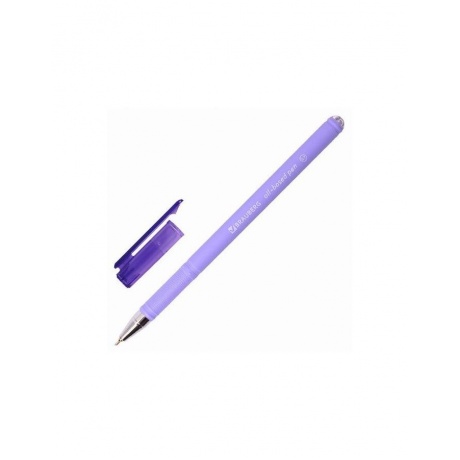 Ручка шариковая масляная BRAUBERG &quot;FRUITY Pastel&quot;, СИНЯЯ, soft-touch, узел 0,7 мм, линия письма 0,35 мм, 142958, OBP322 (24 шт.) - фото 2