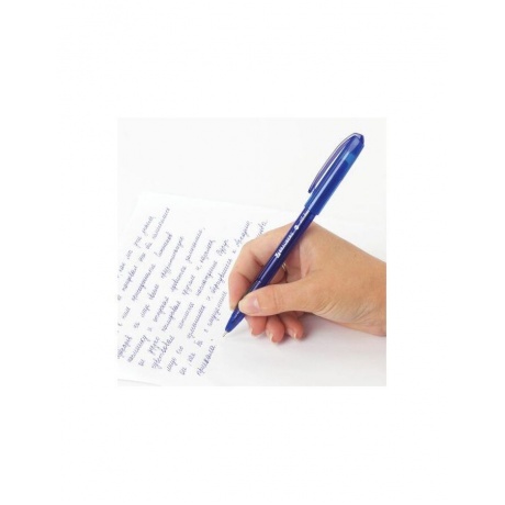 Ручка шариковая масляная BRAUBERG &quot;SoarInk&quot;, СИНЯЯ, корпус синий, узел 0,7 мм, линия письма 0,35 мм, 143343, OBP369 (24 шт.) - фото 8