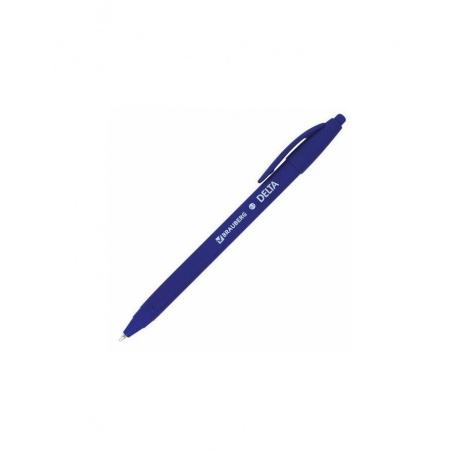 Ручка шариковая масляная автоматическая BRAUBERG &quot;Delta&quot;, СИНЯЯ, soft-touch, 0,7 мм, линия 0,5 мм, 143339, OBPR365 (24 шт.) - фото 1
