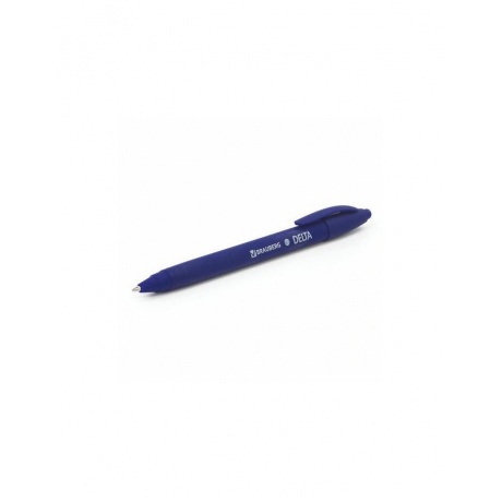 Ручка шариковая масляная автоматическая BRAUBERG &quot;Delta&quot;, СИНЯЯ, soft-touch, 0,7 мм, линия 0,5 мм, 143339, OBPR365 (24 шт.) - фото 5
