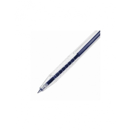 Ручка шариковая настольная BRAUBERG &quot;Counter Pen&quot;, СИНЯЯ, пружинка, корпус серебристый, 0,5 мм, 143258 (24 шт.) - фото 4