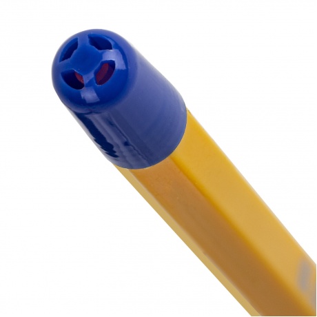 143747, (цена за 50 шт.) Ручка шариковая с грипом STAFF &quot;Basic BP-14 Orange&quot;, СИНЯЯ, узел 0,7 мм, линия письма 0,35 мм, 143747 - фото 4