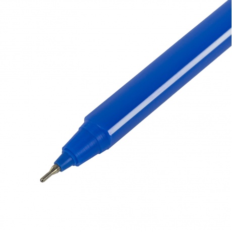143023, (цена за 50 шт.) Ручка шариковая масляная STAFF Basic &quot;OBP-320&quot;, СИНЯЯ, корпус голубой, узел 0,7 мм, линия письма 0,35 мм, 143023 - фото 3
