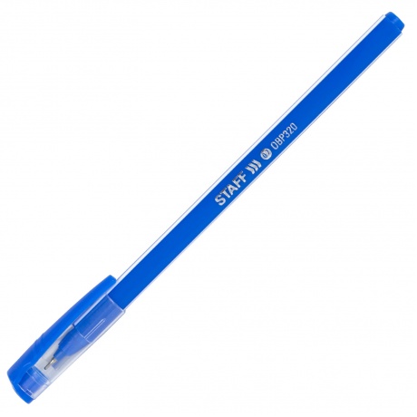 143023, (цена за 50 шт.) Ручка шариковая масляная STAFF Basic &quot;OBP-320&quot;, СИНЯЯ, корпус голубой, узел 0,7 мм, линия письма 0,35 мм, 143023 - фото 5