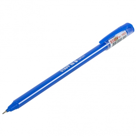 143023, (цена за 50 шт.) Ручка шариковая масляная STAFF Basic &quot;OBP-320&quot;, СИНЯЯ, корпус голубой, узел 0,7 мм, линия письма 0,35 мм, 143023 - фото 6