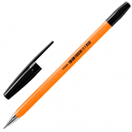 143449, (цена за 50 шт.) Ручка шариковая BRAUBERG &quot;M-500 ORANGE&quot;, ЧЕРНАЯ, корпус оранжевый, узел 0,7 мм, линия письма 0,35 мм, 143449 - фото 2