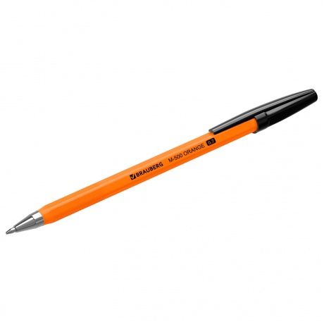 143449, (цена за 50 шт.) Ручка шариковая BRAUBERG &quot;M-500 ORANGE&quot;, ЧЕРНАЯ, корпус оранжевый, узел 0,7 мм, линия письма 0,35 мм, 143449 - фото 7