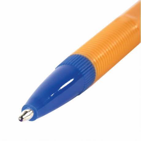 143741, (цена за 50 шт.) Ручка шариковая STAFF &quot;Basic BP-03 Orange&quot;, СИНЯЯ, корпус оранжевый, узел 1 мм, линия письма 0,5 мм, 143741 - фото 3