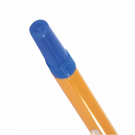 143741, (цена за 50 шт.) Ручка шариковая STAFF &quot;Basic BP-03 Orange&quot;, СИНЯЯ, корпус оранжевый, узел 1 мм, линия письма 0,5 мм, 143741 - фото 4