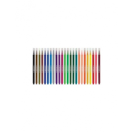 Фломастеры ЮНЛАНДИЯ 24 цвета, ЗООПАРК, трехгранные, смываемые, вентилируемый колпачок, 151427 - фото 2