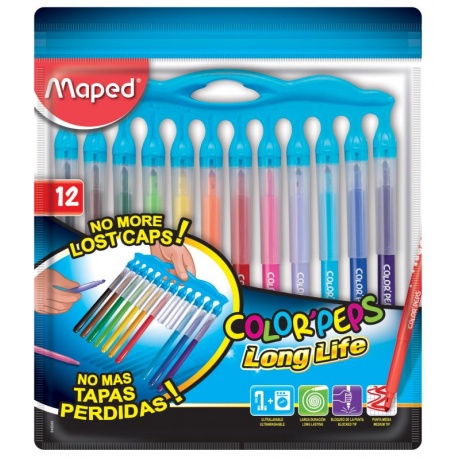 Фломастеры Maped Color Pep's Long Life 12 цветов 845045 - фото 1