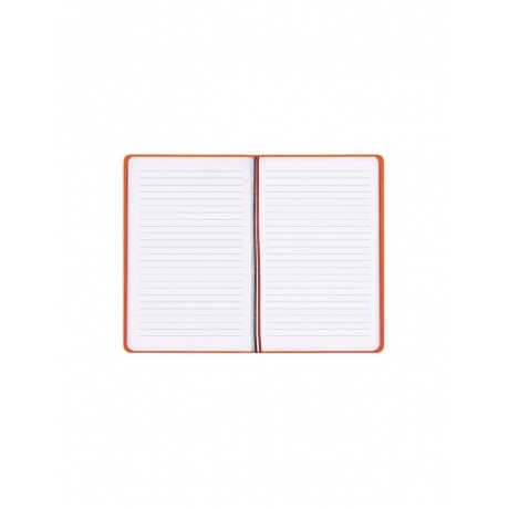 Бизнес-блокнот BRAUBERG VIVELLA, А5-, 140x200 мм, кожзам, линия, 112 листов, ручка, оранжевый, 110951 - фото 3