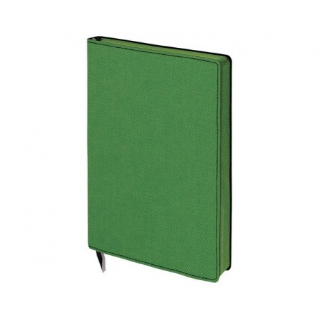 Бизнес-блокнот BRAUBERG Tweed, А5 148x213 мм, под ткань, линия, 128 л., темно-зеленый, 110964 - фото 1