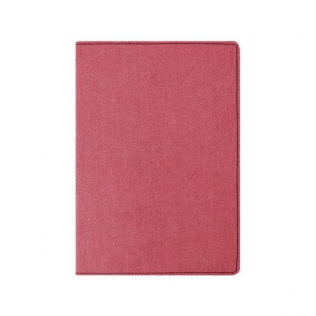 Бизнес-блокнот BRAUBERG Tweed, А5 148x213 мм, под ткань, линия, 128 л., красный, 110965 - фото 2