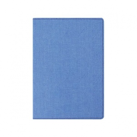 Бизнес-блокнот BRAUBERG Tweed, А5 148x213 мм, под ткань, линия, 128 л., синий, 110966 - фото 2