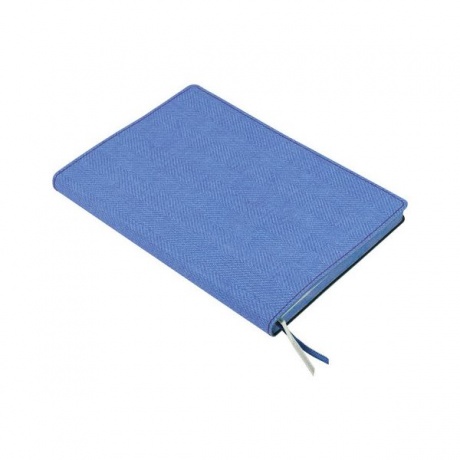 Бизнес-блокнот BRAUBERG Tweed, А5 148x213 мм, под ткань, линия, 128 л., синий, 110966 - фото 5