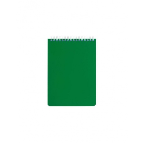 Блокнот А5 (146х205мм) 60л, гребень, перфорация на отрыв, лакированный, BRAUBERG Зеленый (16 шт.)  - фото 4