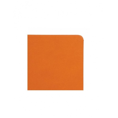 Блокнот А5 (148x218мм), BRAUBERG Metropolis X, под кожу, резинка, 80л, оранжевый - фото 3