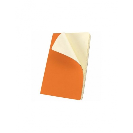 Блокнот А5 (148x218мм), BRAUBERG Metropolis Ultra, под кожу, резинка, 80л, оранжевый - фото 4
