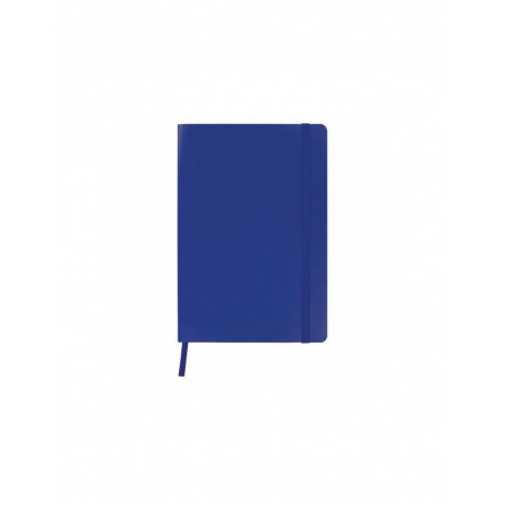 Блокнот А5 (148х218мм), BRAUBERG Metropolis Ultra, под кожу, резинка, 80л, синий - фото 2
