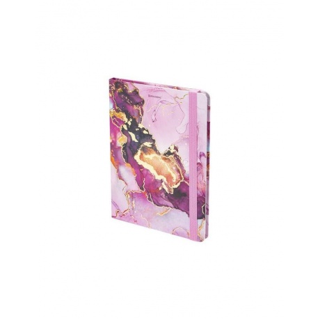 113731, Блокнот с резинкой в клетку 96 л., А5 (145х203 мм), твер...