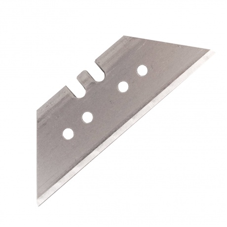 Лезвия для универсальных мощных ножей, 18 мм, BRAUBERG, КОМПЛЕКТ 5 ШТ., форма-трапеция, в пластиковом пенале, 236637, (5 шт.) - фото 1