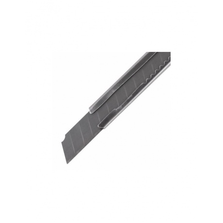 Нож канцелярский 9 мм STAFF, усиленный, металлический корпус, автофиксатор, клип (20 шт.)  - фото 5