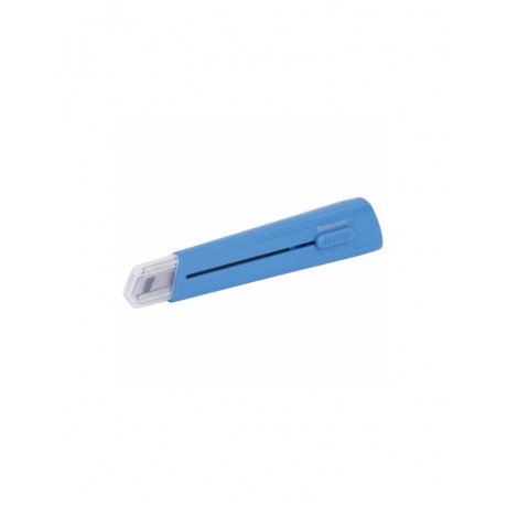 Нож канцелярский 18 мм BRAUBERG Delta, автофиксатор, цвет корпуса голубой, блистер - фото 4