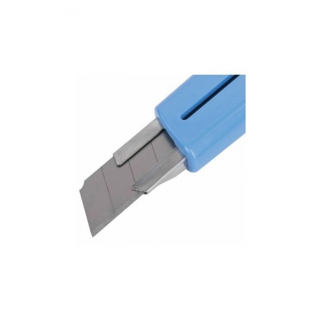 Нож канцелярский 18 мм BRAUBERG Delta, автофиксатор, цвет корпуса голубой, блистер - фото 5