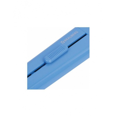 Нож канцелярский 18 мм BRAUBERG Delta, автофиксатор, цвет корпуса голубой, блистер - фото 7