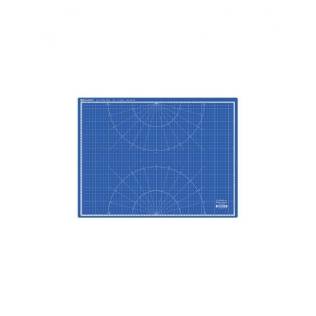 Коврик (мат) для резки BRAUBERG EXTRA 5-слойный, А2 (600х450 мм), двусторонний, толщина 3 мм, синий, 237176 - фото 2