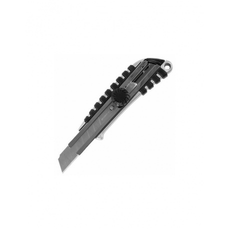Нож канцелярский 18 мм BRAUBERG &quot;Metallic&quot;, роликовый фиксатор, резиновые вставки, металл, 237159 - фото 9