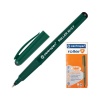 Ручка-роллер CENTROPEN, ЧЕРНАЯ, трехгранная, корпус зеленый, узе...