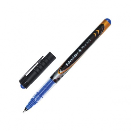Ручка-роллер SCHNEIDER (Германия) Xtra 823, СИНЯЯ, корпус с печатью, узел 0,5 мм, линия письма 0,3 мм, 8233 - фото 1