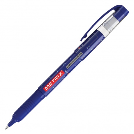Ручка-роллер ERICH KRAUSE Metrix, СИНЯЯ, корпус синий, узел 0,5 мм, линия письма 0,45 мм, 45479 - фото 1