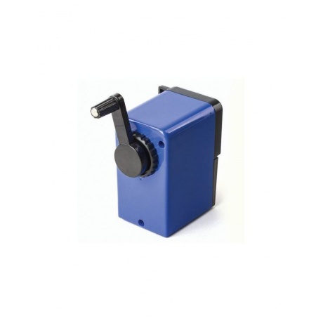 Точилка механическая BRAUBERG RoboBlue, металлический механизм, чёрный/синий, 222515 - фото 5