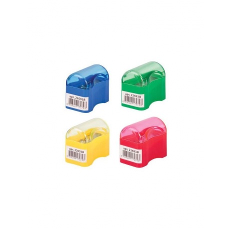 Точилка ПИФАГОР с контейнером, пластиковая, Сундучок, цвет корпуса ассорти, 226938, (48 шт.) - фото 4