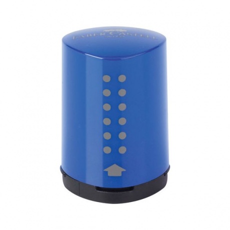 Точилка FABER-CASTELL Grip 2001 Mini, с контейнером, пластиковая, красная/синяя - фото 3